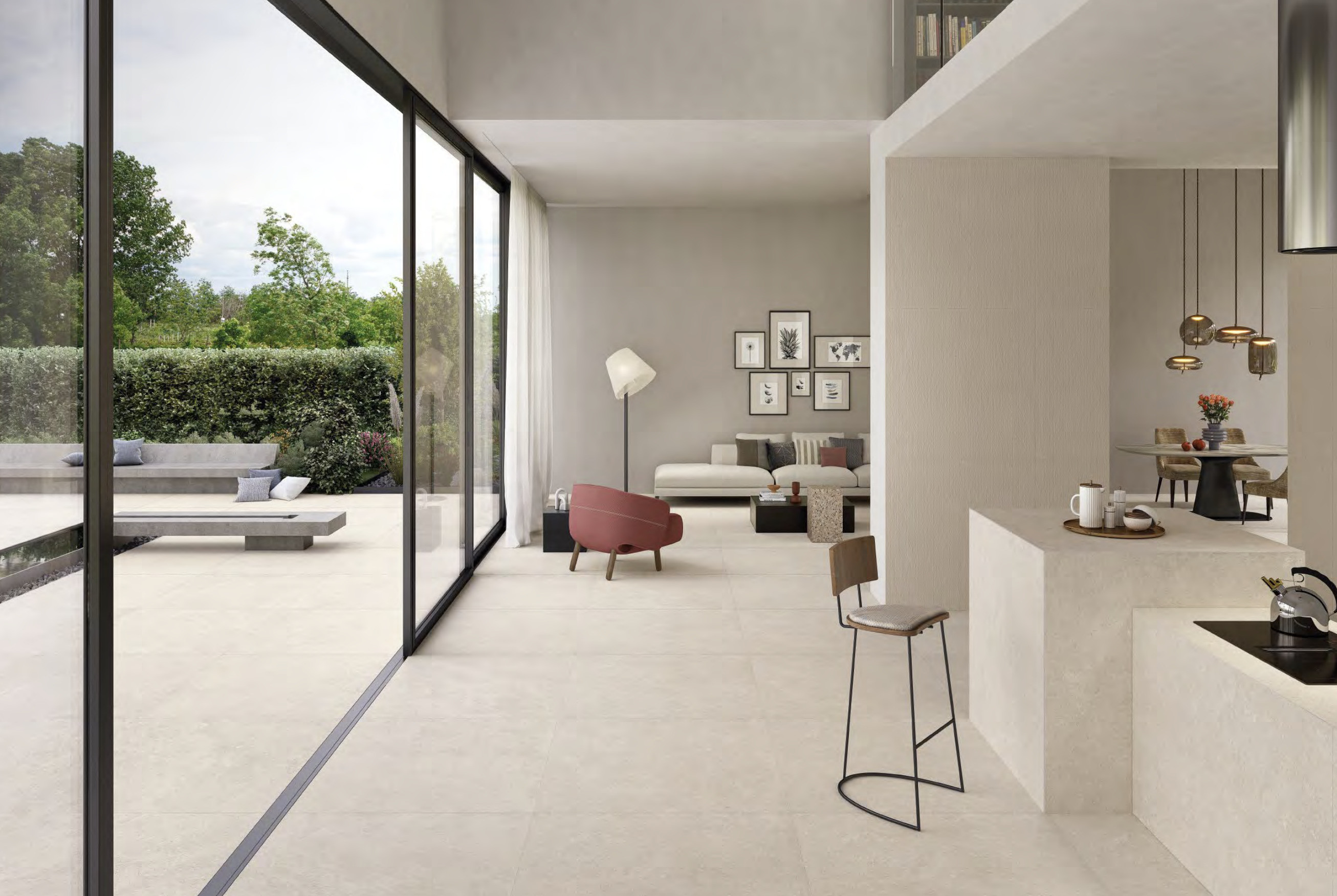 Pavimento e Rivestimento in gres Mapierre Blanc Noble Naturale R10 Emilceramica