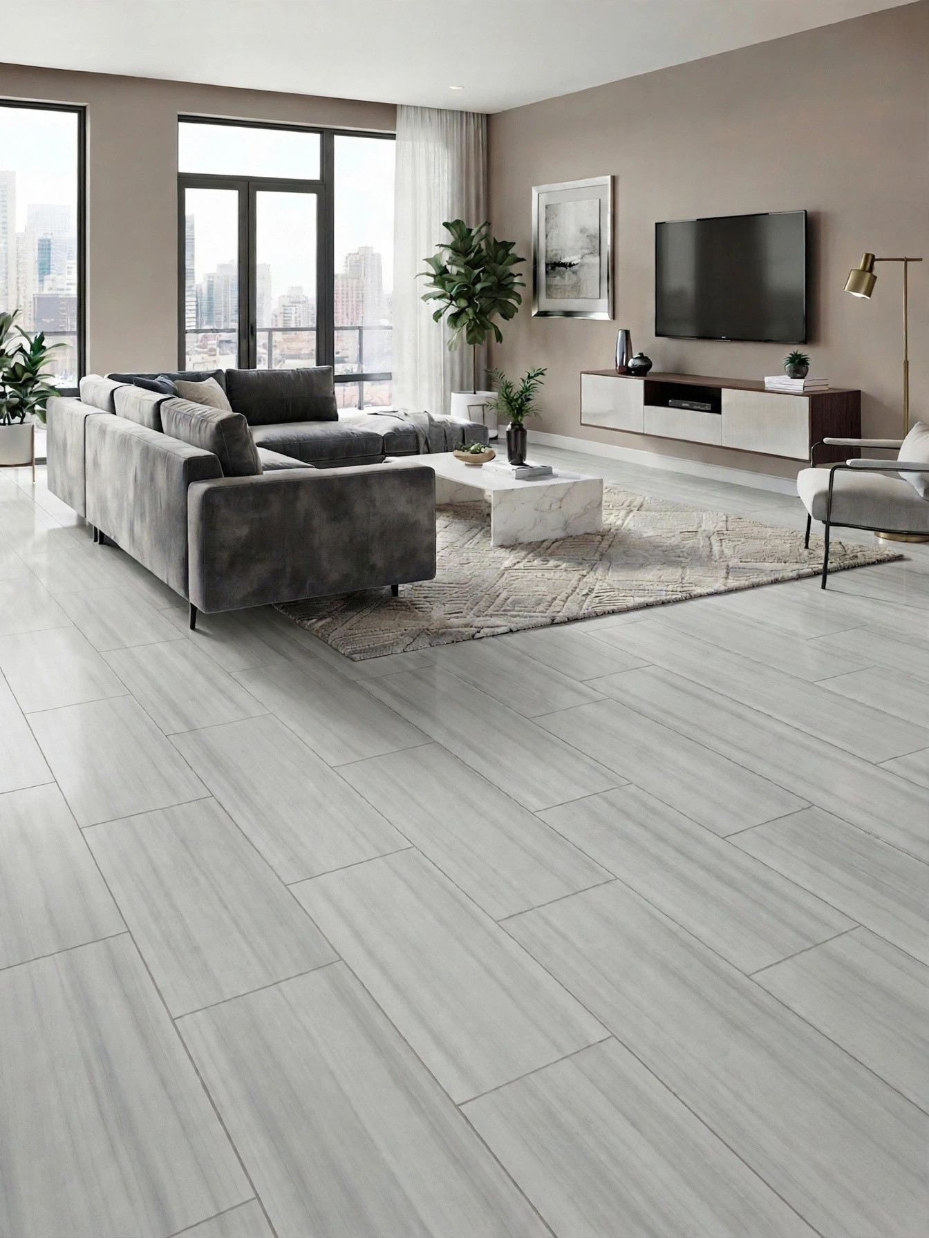 Pavimento e rivestimento in gres porcellanato MET WHITE by Bertolani
