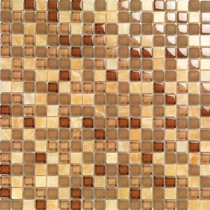 Mosaico Pure & Natural Vitrex Onix Brown Glossy