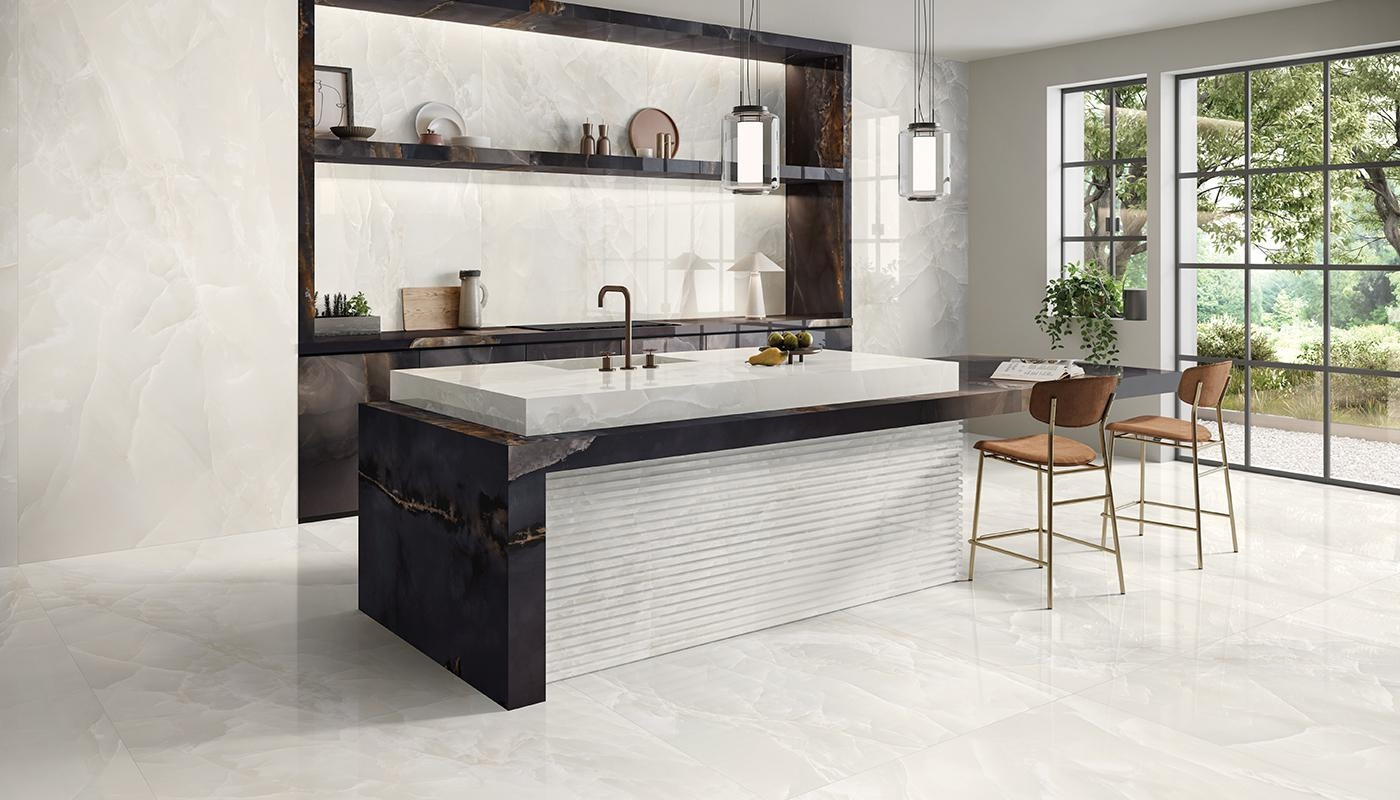 Gres Tele di Marmo Onyx Ivory 120x278 by Emilceramica
