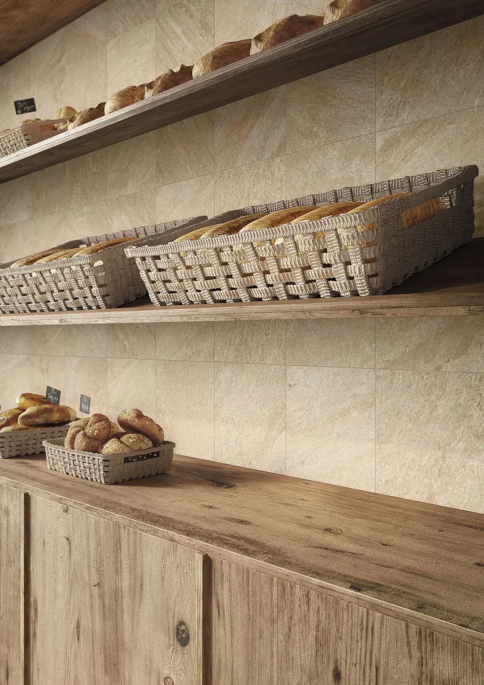 Pavimento e rivestimento in gres porcellanato Petra Oro R11 9 mm by Casalgrande Padana