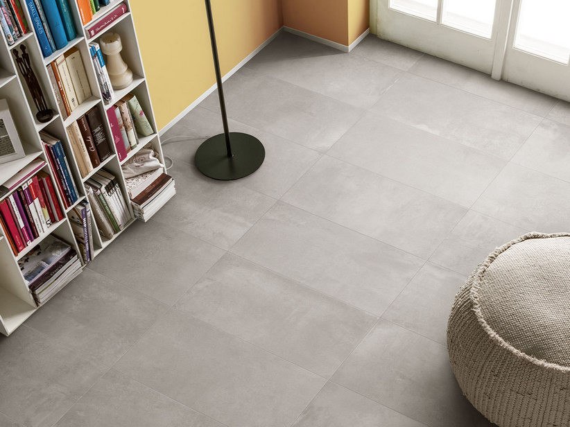 Pavimento in gres porcellanato effetto cemento CEMENTO GRIGIO per interno