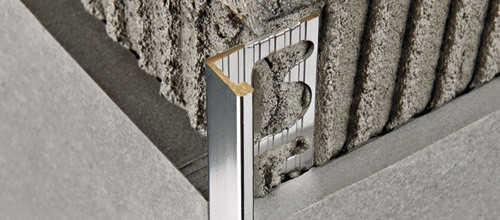 Profilo a L in Alluminio Grigio Lucido