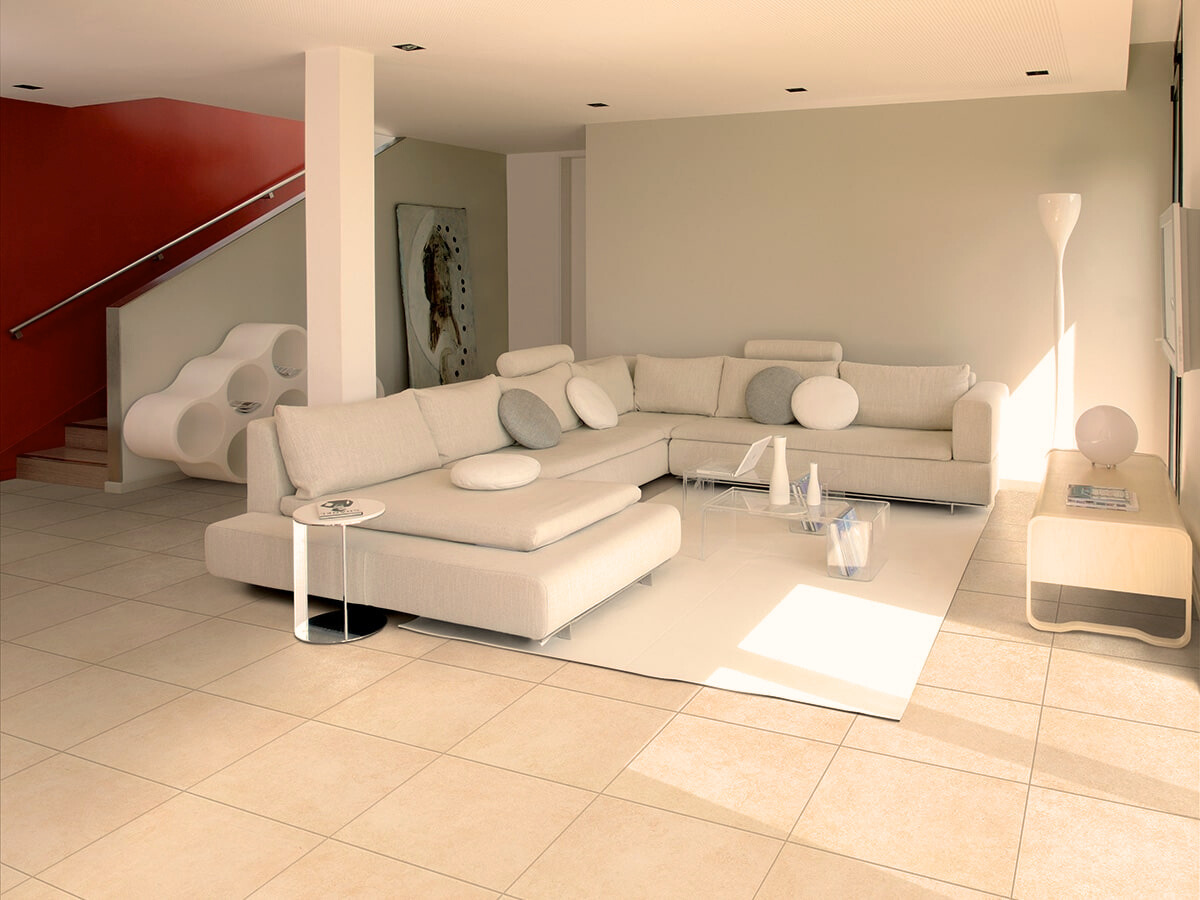 Pavimento e rivestimento in gres porcellanato Beige Grip serie NEUTRA by Saime Ceramica