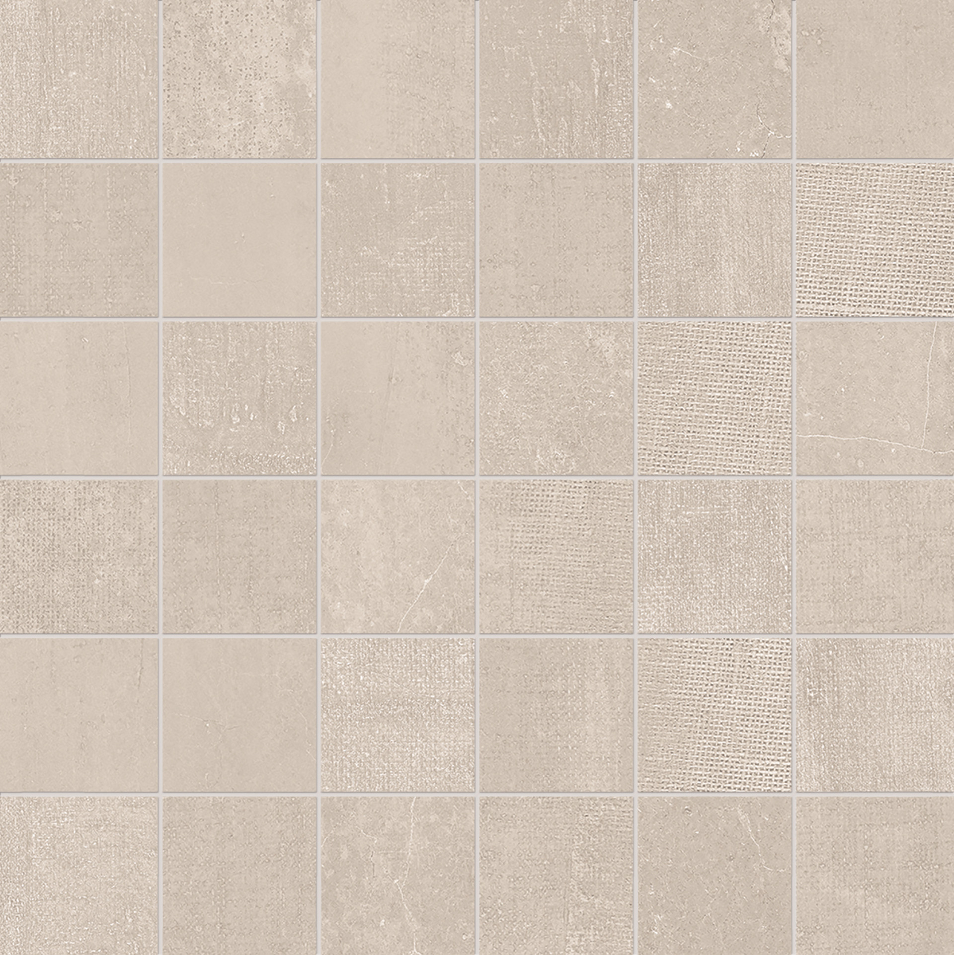 Mosaico 30X30 serie GESSO by PROVENZA colore TAUPE LINEN