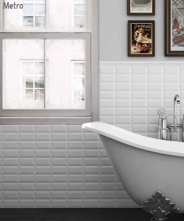 Rivestimento Bianco diamantato lucido