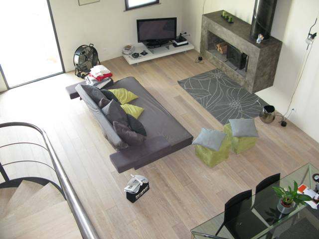 Pavimento in legno Plancia Rovere Decò-sbiancato verniciata