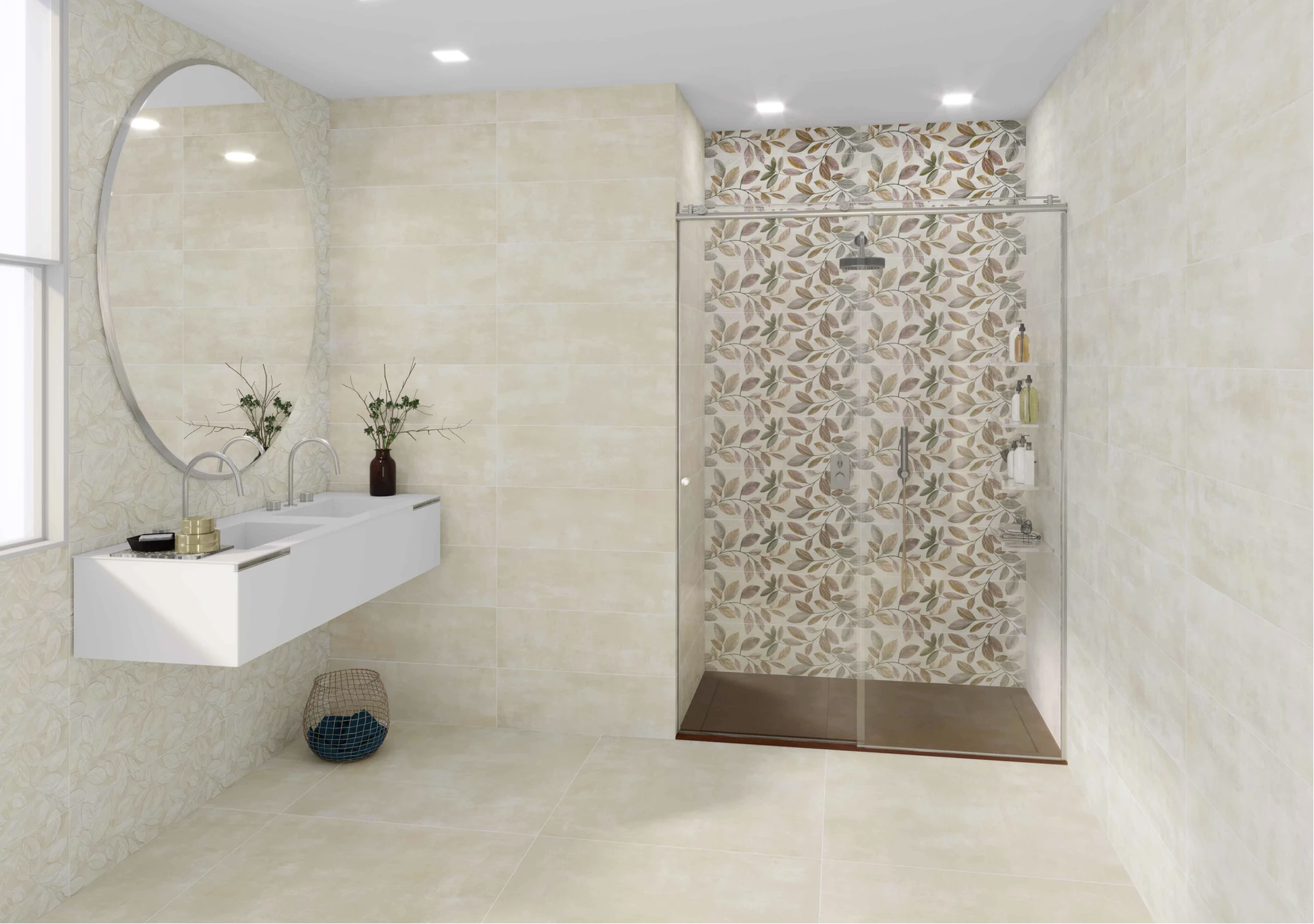 Rivestimento in bicottura pasta bianca Sand serie MorePlus by Paul Ceramiche