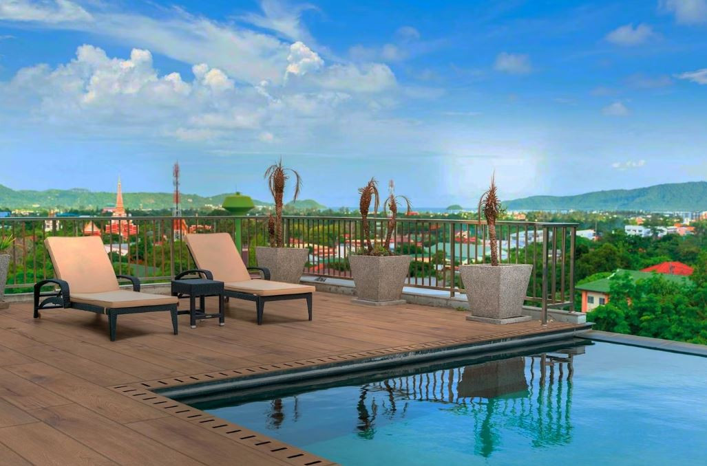 Pavimento in gres porcellanato 2 cm galleggiante Essenze Sandalo serie Outdoor by Dado Ceramica