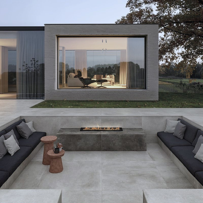 Pavimento in Gres galleggiante 2 cm Cemento Grey 60x60 by Del Conca