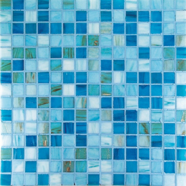 Mosaico Serie Project Plus Vitrex Azzurro Mix