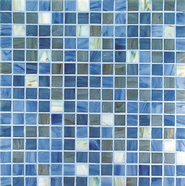 Mosaico Serie Project Plus Vitrex Grigio Azzurro Mix