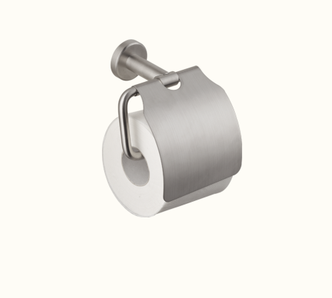 Porta rotolo a muro con coperchio TIBER STEEL VEMA-V17355