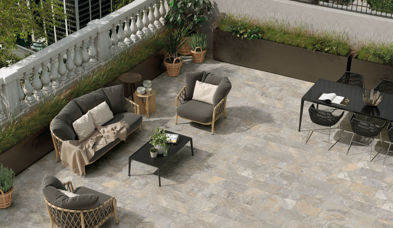 Emilceramica EXTERNA QUARZITE GOLD GREY 20x40