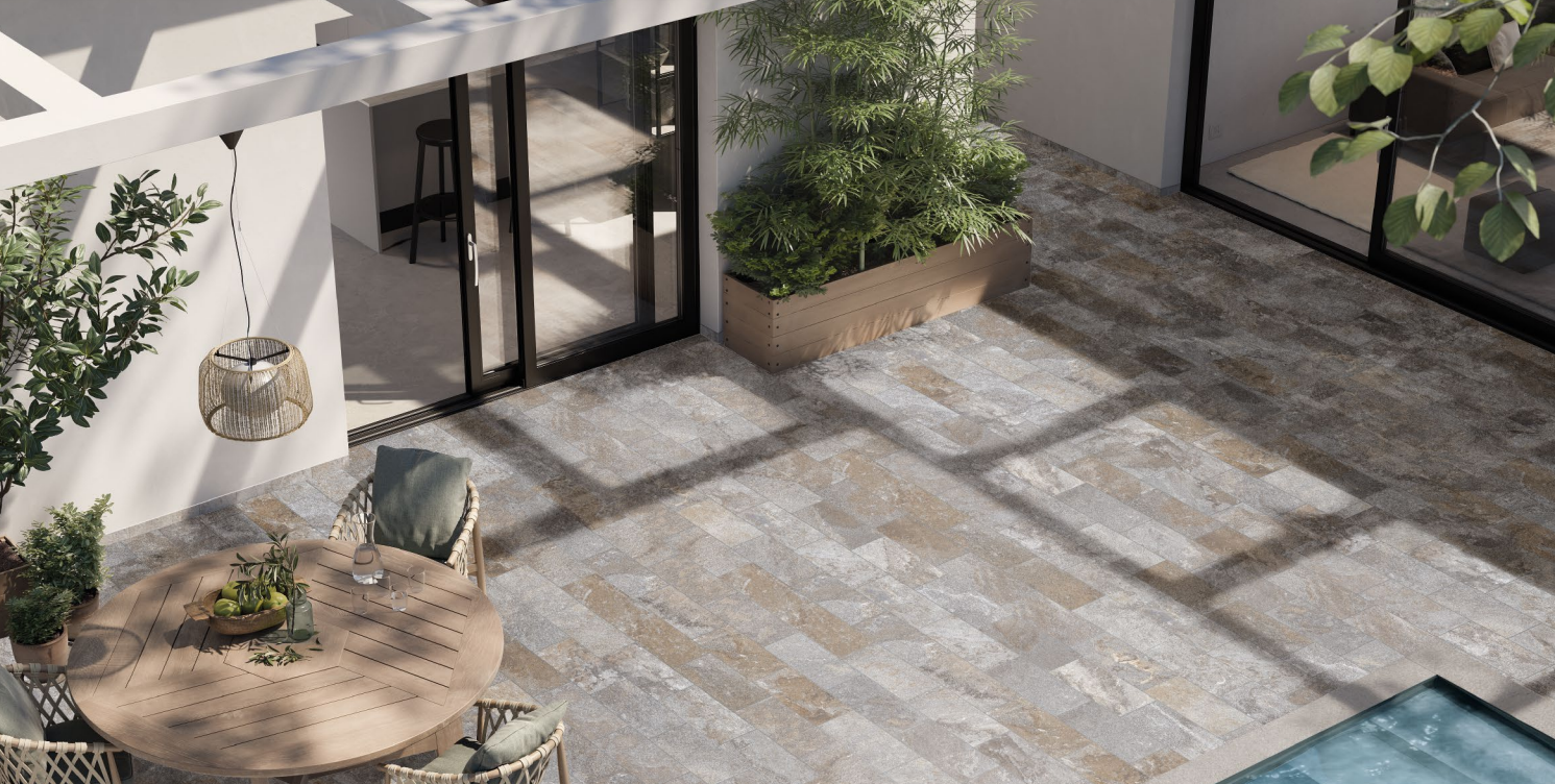 Emilceramica EXTERNA QUARZITE RUST GREY 20x40