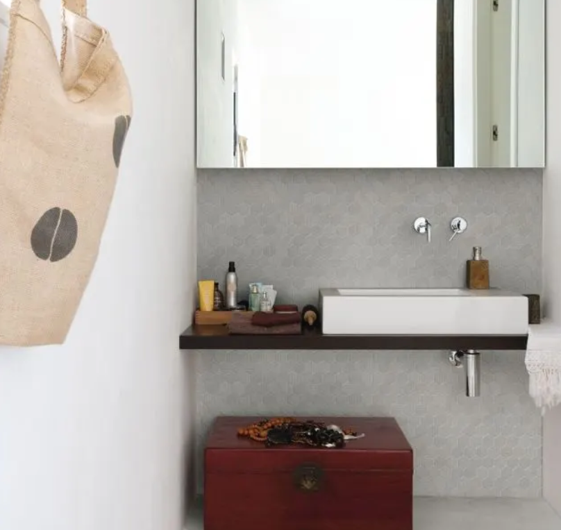Pavimento in gres porcellanato Grigio serie Eureka Esagona
