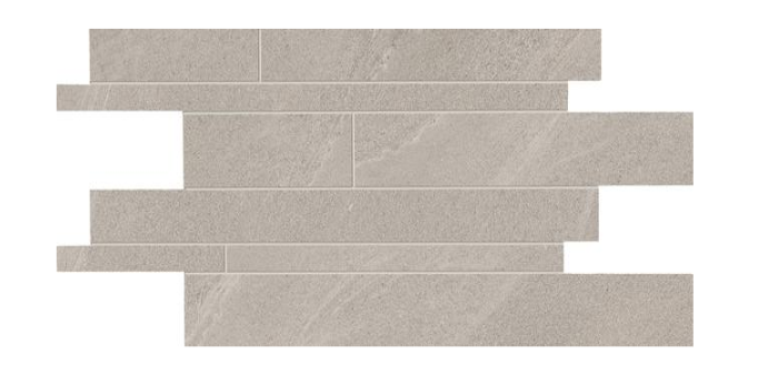 Decoro Listelli Sfalsati serie STONE PROJECT by ERGON colore GREY