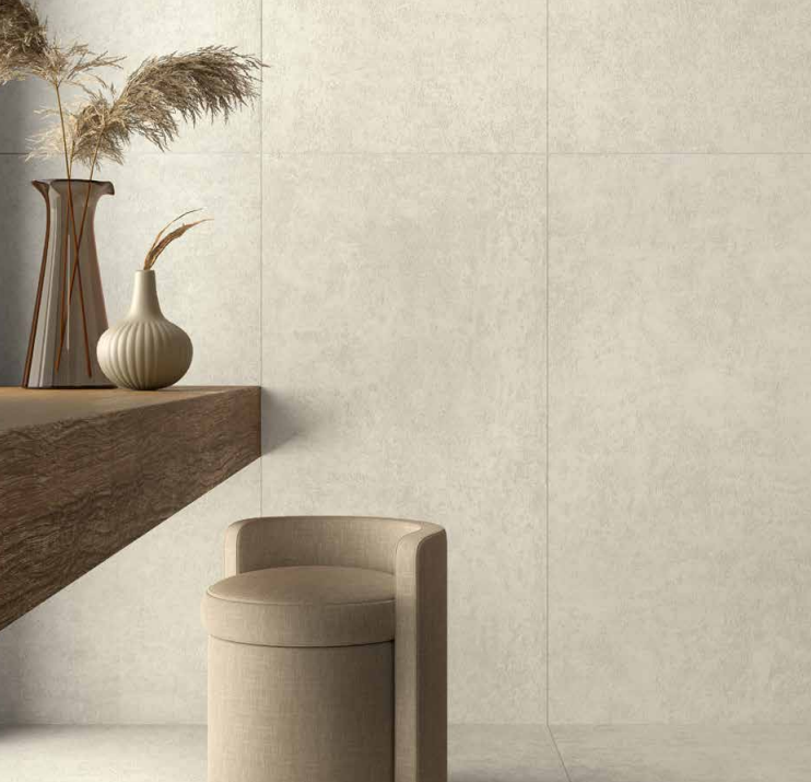 Pavimento e rivestimento in gres porcellanato serie Terrae PEARL GRIP 100x100 by Ceramica Castelvetro