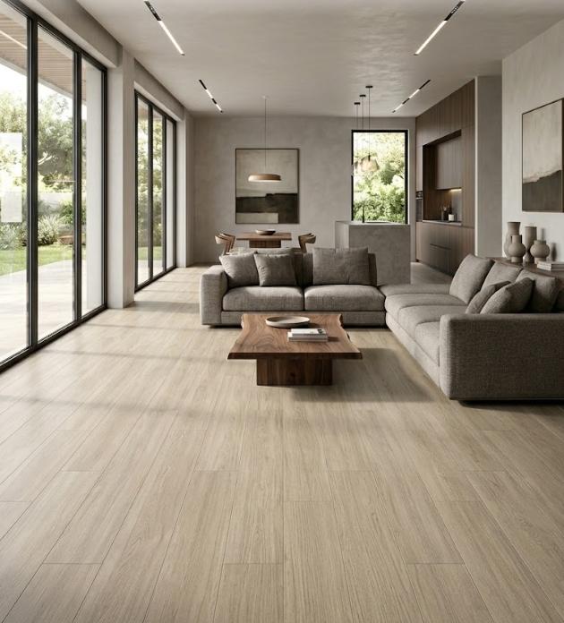 Pavimento in gres porcellanato effetto legno 20x120 TILE TECHNOGREY by Marazzi 1° SCELTA