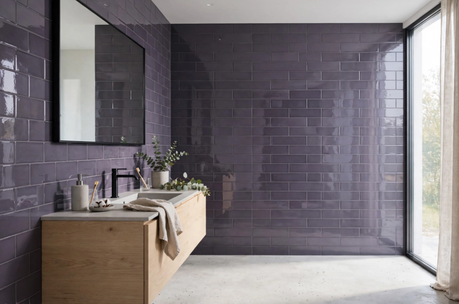 Rivestimento Brick Lux Lavanda serie Abacus by Ergon