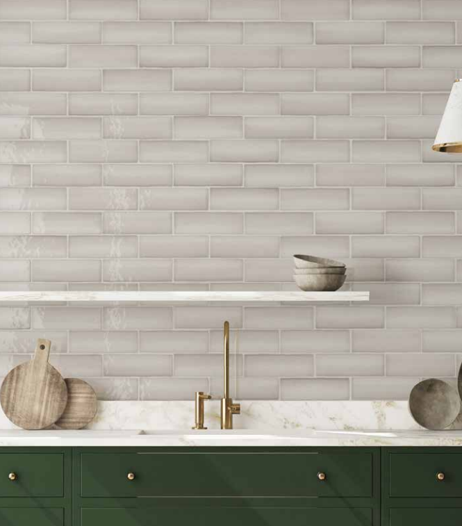 Rivestimento in pasta bianca serie Babele colore Sabbia