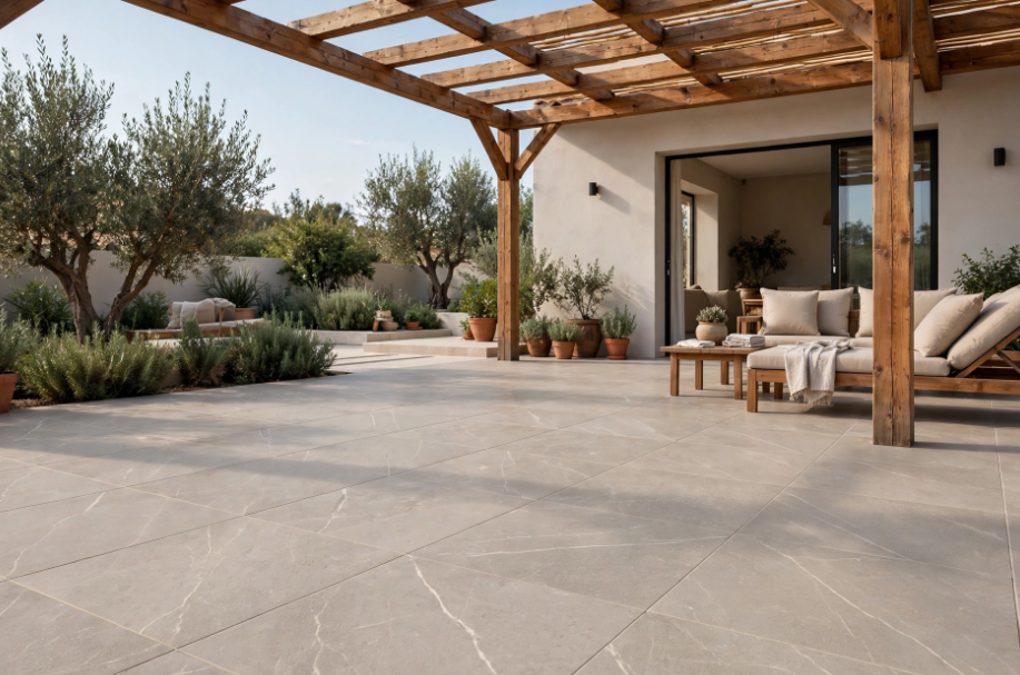 Pavimento in gres porcellanato serie Ultra Time colore Cenere R11