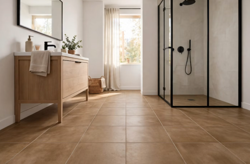 Pavimento in gres porcellanato serie Texas colore Tobacco Naturale