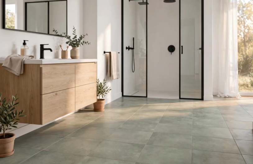 Pavimento in gres porcellanato serie Texas colore Sage Naturale