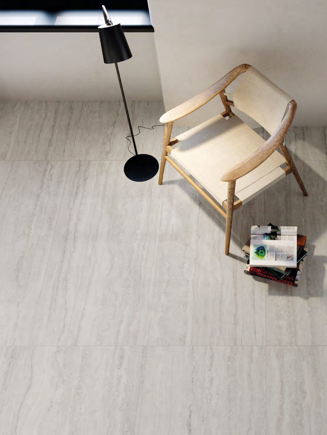 Pavimento e rivestimento in gres Unique Travertine Silver Vein cut Lappato 60x120 cm