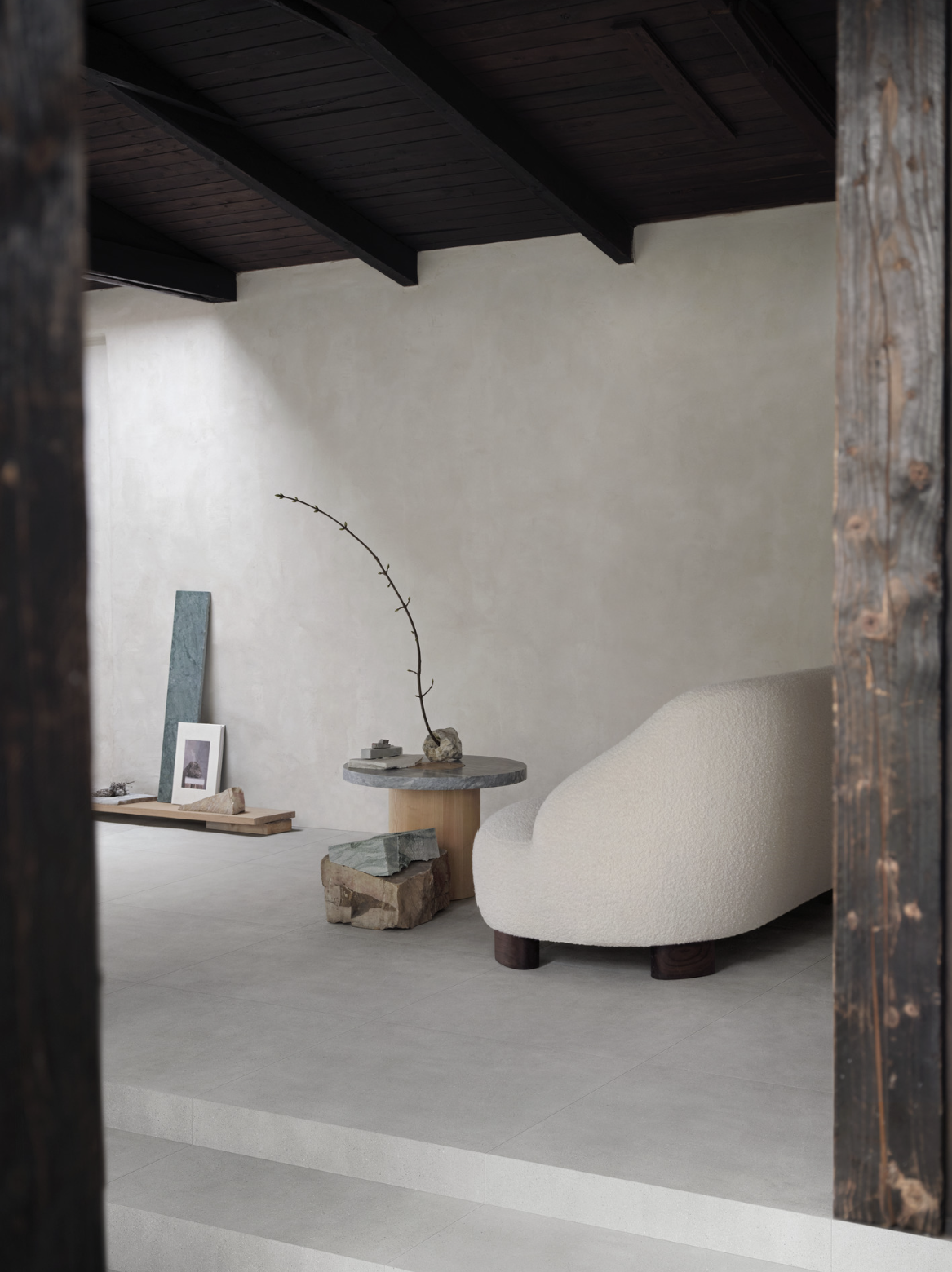 Pavimento e rivestimento in gres fine porcellanato serie SLOW COLD Cromo R10 by Marazzi