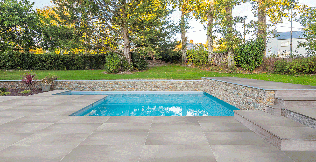 Pavimento galleggiante in gres porcellanato 3 cm Ultra Solid Grey by Dado Ceramiche