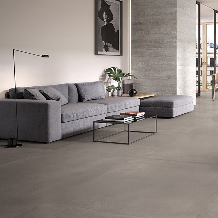Pavimento in gres porcellanato Taupe serie TR3ND by ERGON