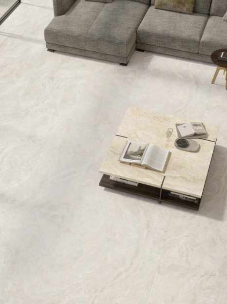 Pavimento e rivestimento in gres Unique Travertine White Vein cut R10