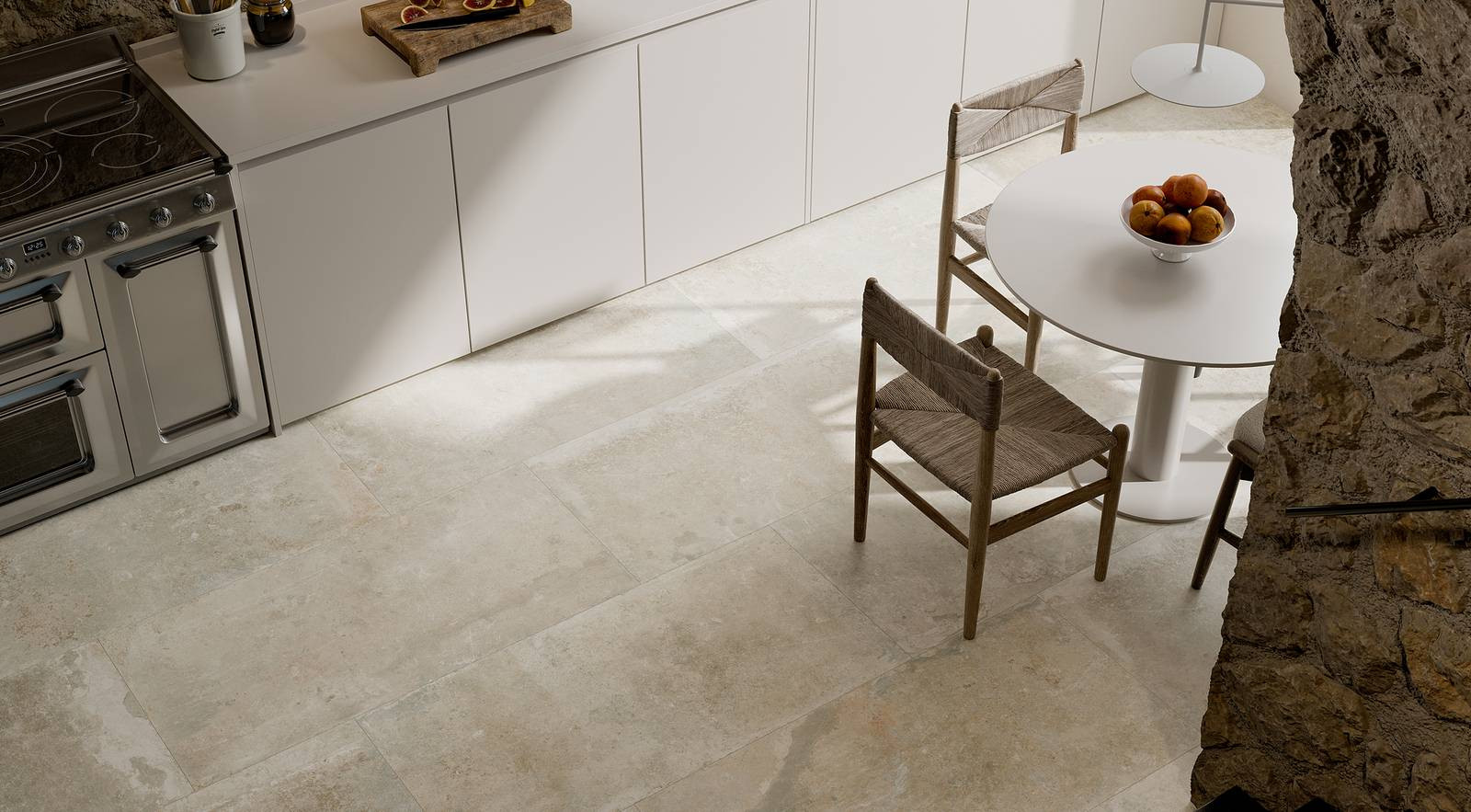 Pavimento e rivestimento in gres porcellanato Windsor Ivory R11 by Ceramica Rondine