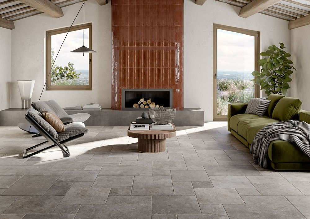 Pavimento e rivestimento in gres porcellanato Windsor Light Grey by Ceramica Rondine