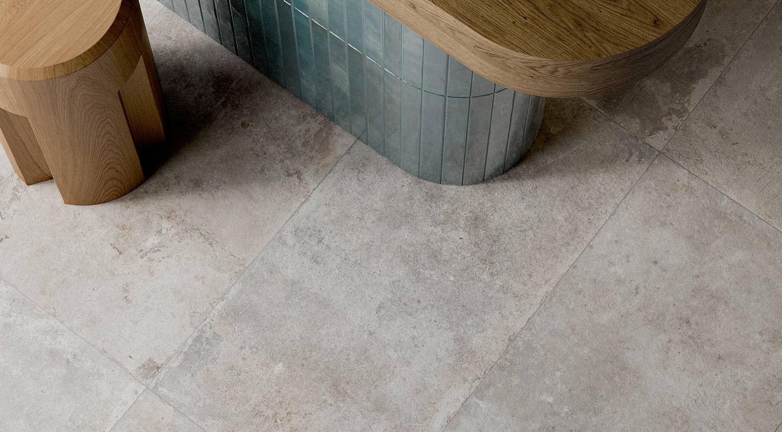 Pavimento e rivestimento in gres porcellanato Windsor Light Grey R11 by Ceramica Rondine