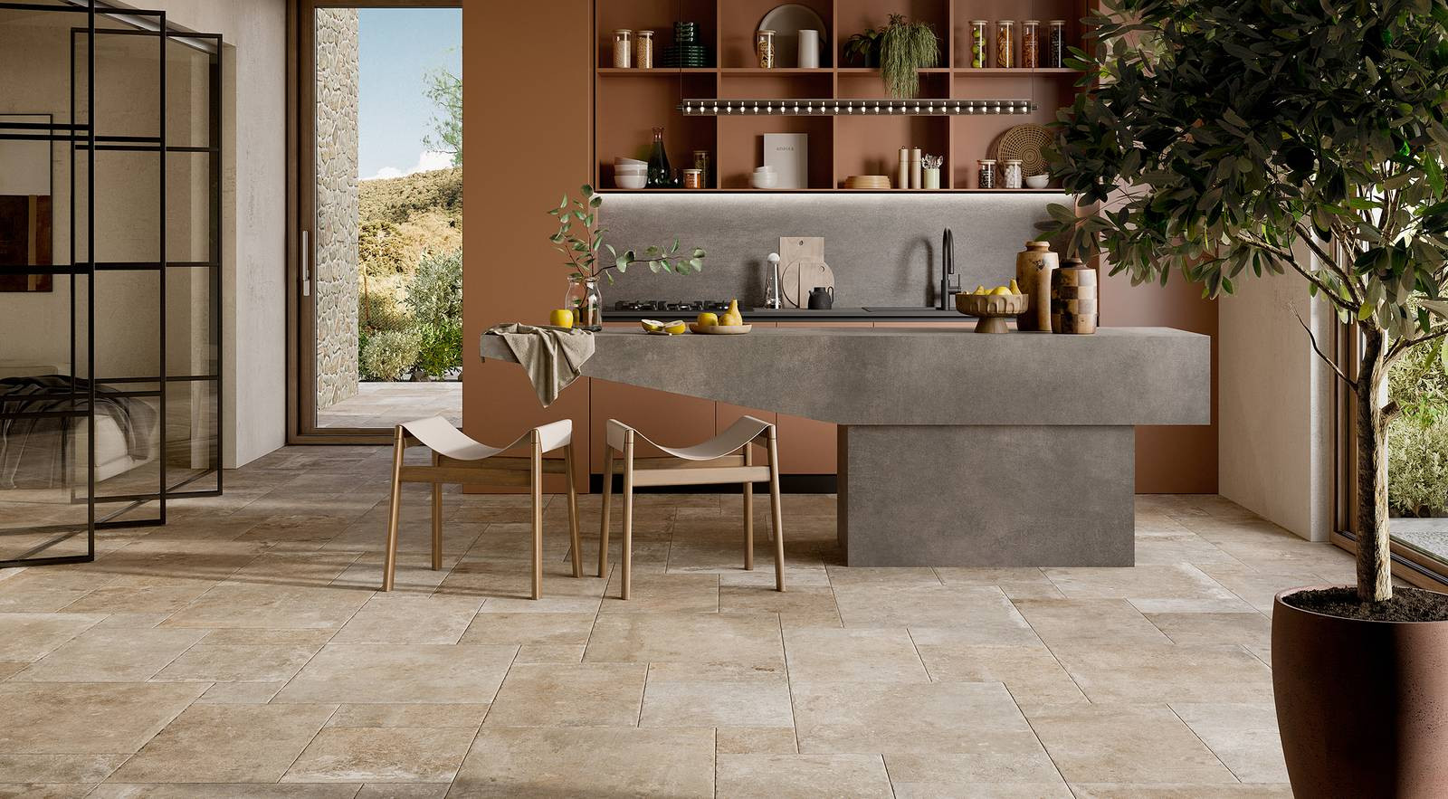 Pavimento e rivestimento in gres porcellanato Windsor Beige by Ceramica Rondine