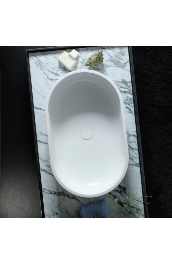 Lavabo d'appoggio NICE in ceramica BIANCO OPACO Bertolani Store