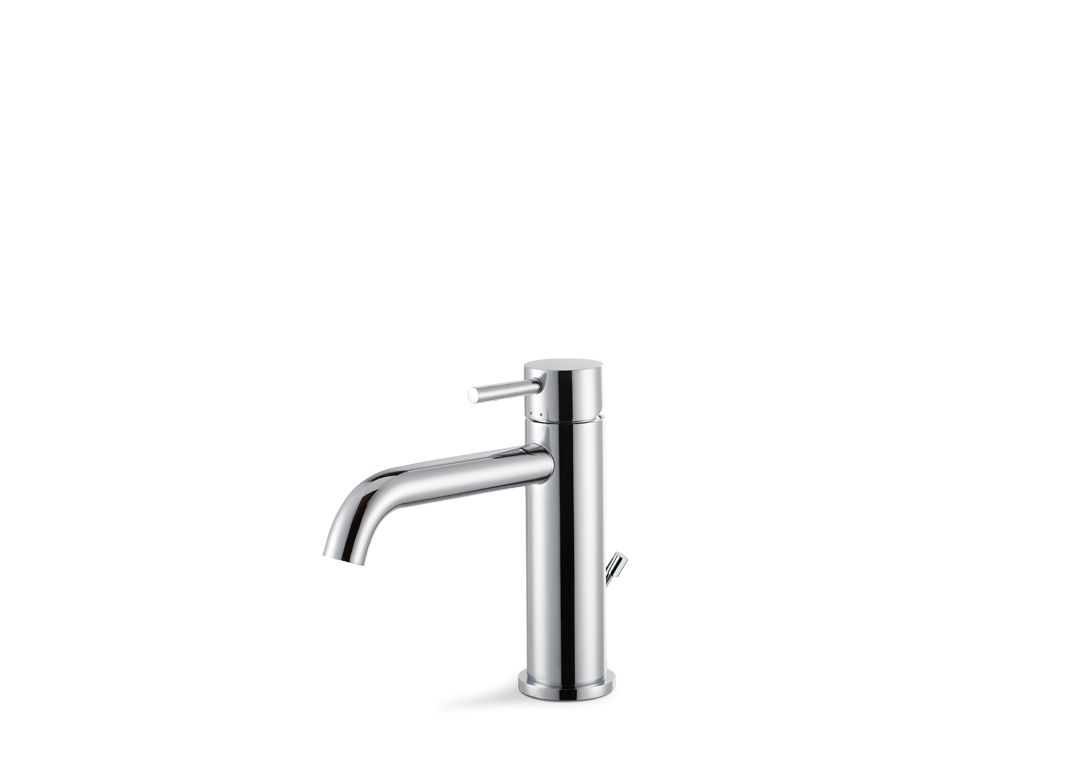 Brass faucet with MAIRA line drain by Vema Rubinetterie
