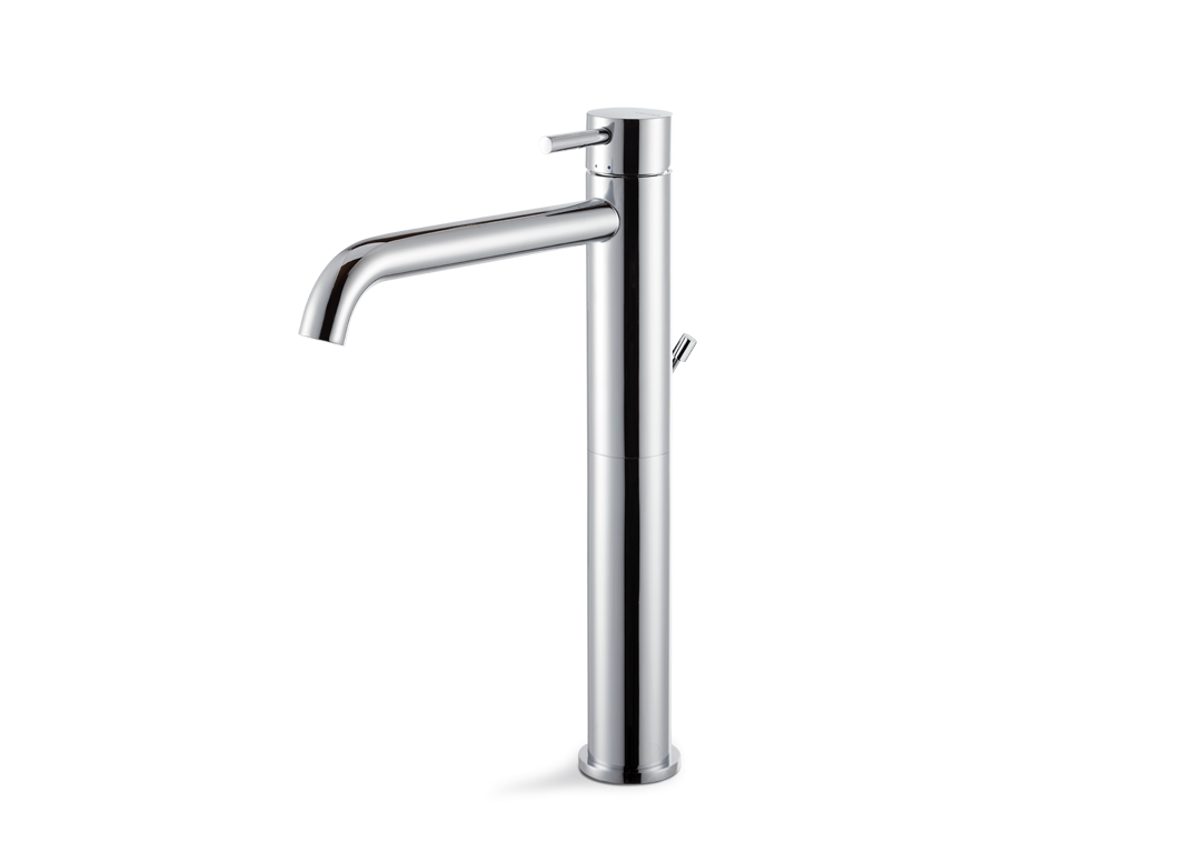 High brass faucet with MAIRA line drain by Vema Rubinetterie
