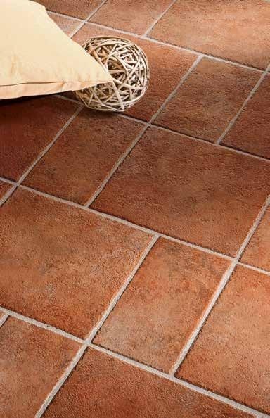 Porcelain tile with red terracotta effect 25x25 1st Choice
