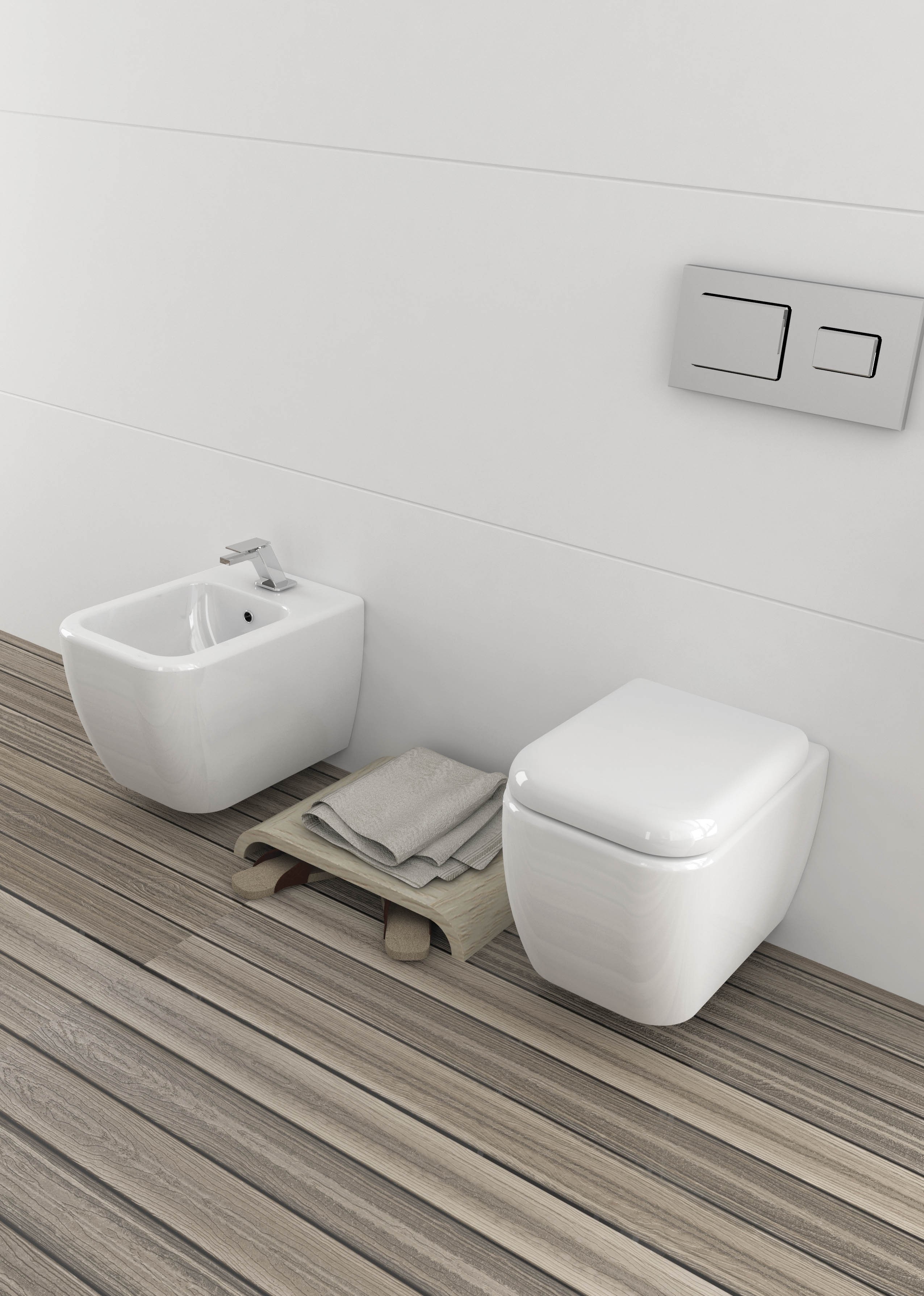 Area by Opera series suspended sanitary ware set
