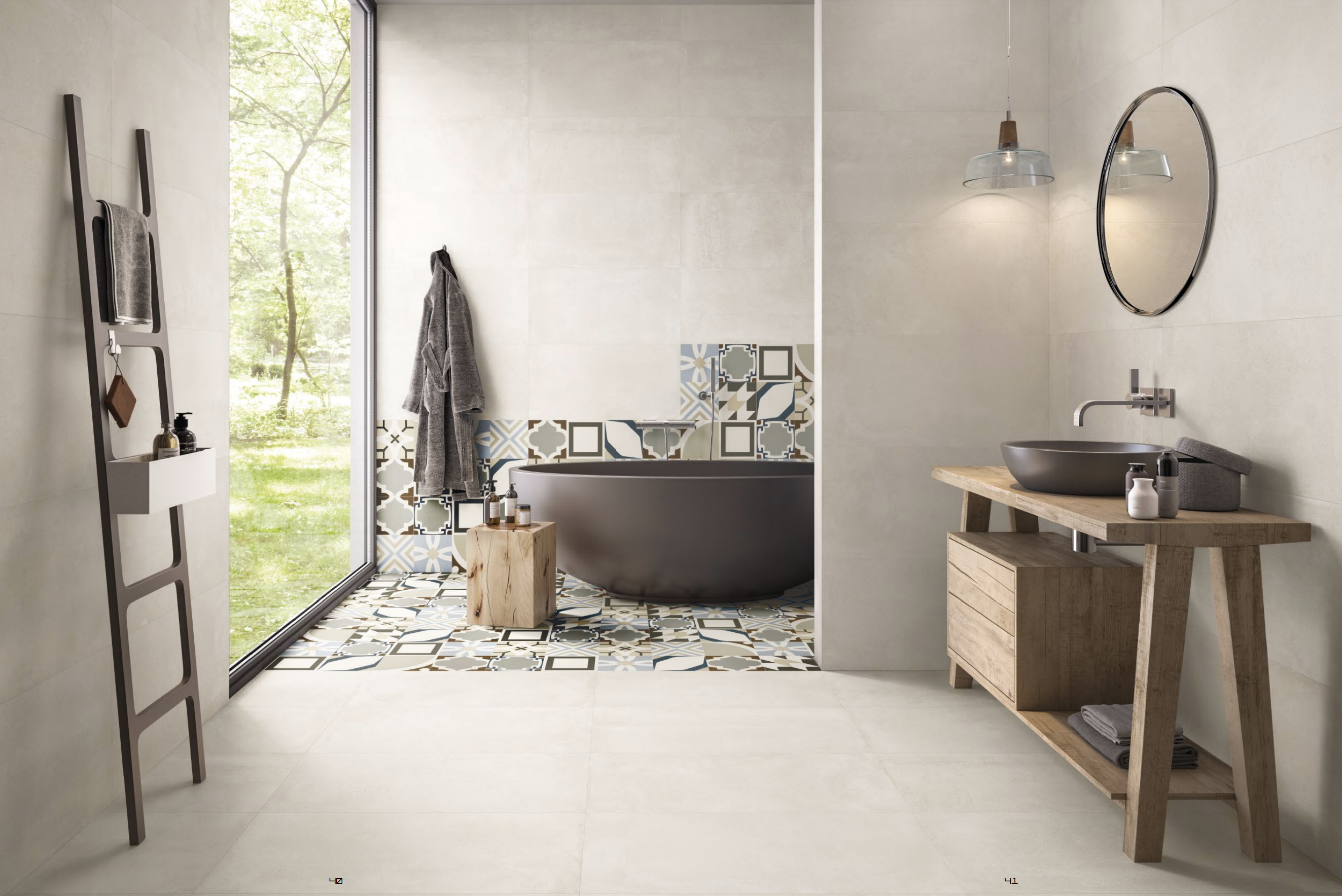 Ivory Be Square Series Porcelain Tile Floor by Emilceramica
