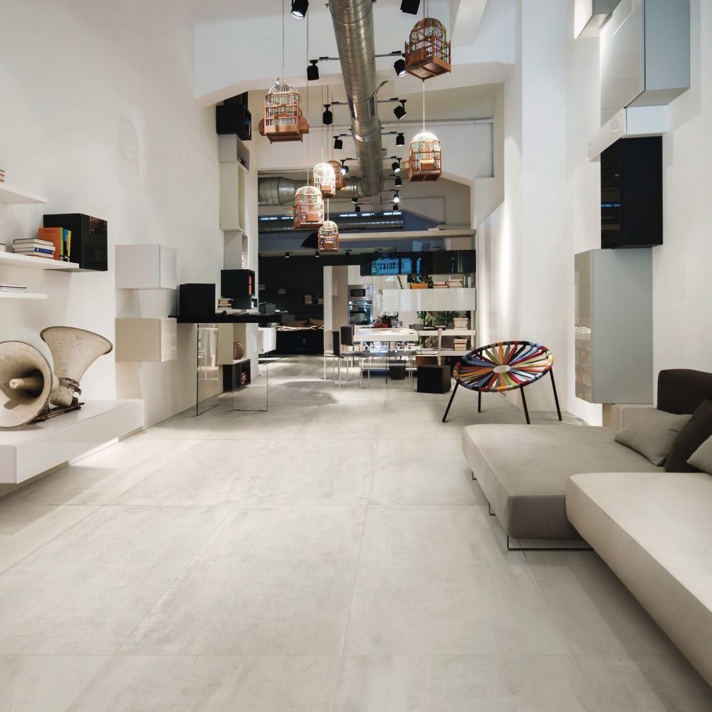 PROCEMENT Bianco OUT series porcelain tile floor

