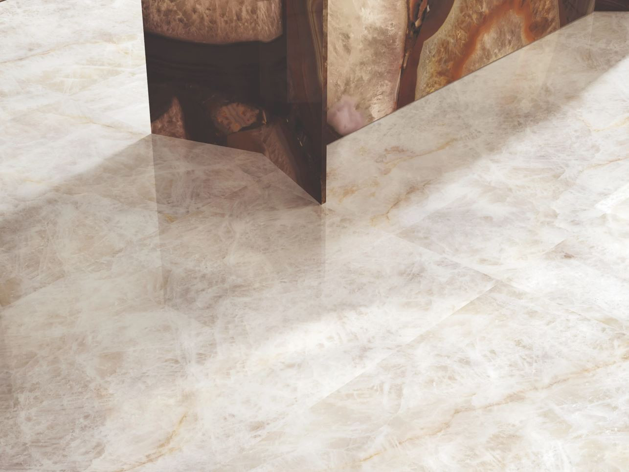 Precious Crystal Amber Marble Canvas by Emilceramica Lappato
