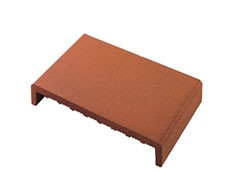Natural roasted terracotta cover with simple edge 
