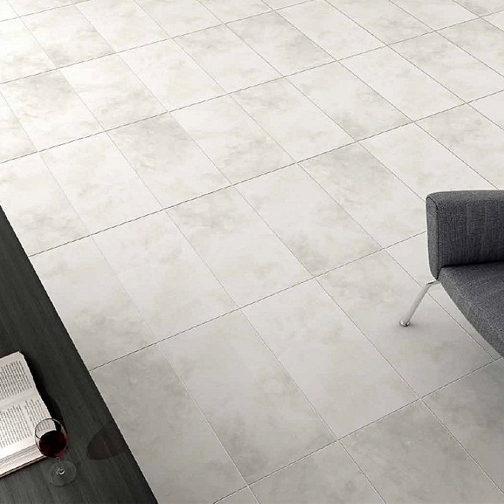 SOUL white porcelain tile floor and wall tiles for interiors
