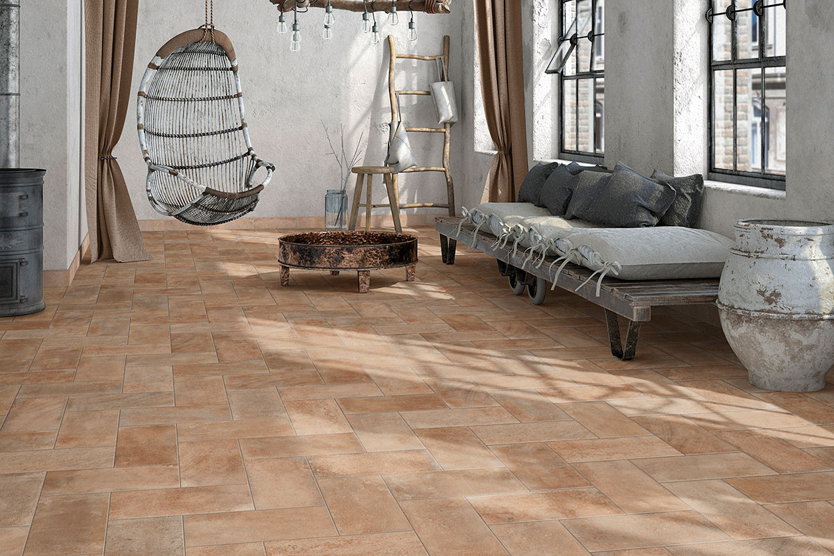 ETRUSCA series ETRUSCA series terracotta effect stoneware floor for outdoor use
