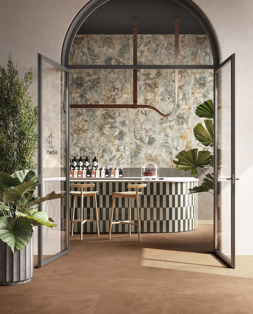 Botanical 60x120 Deco Studio full-mass porcelain tile cladding by Delconca
