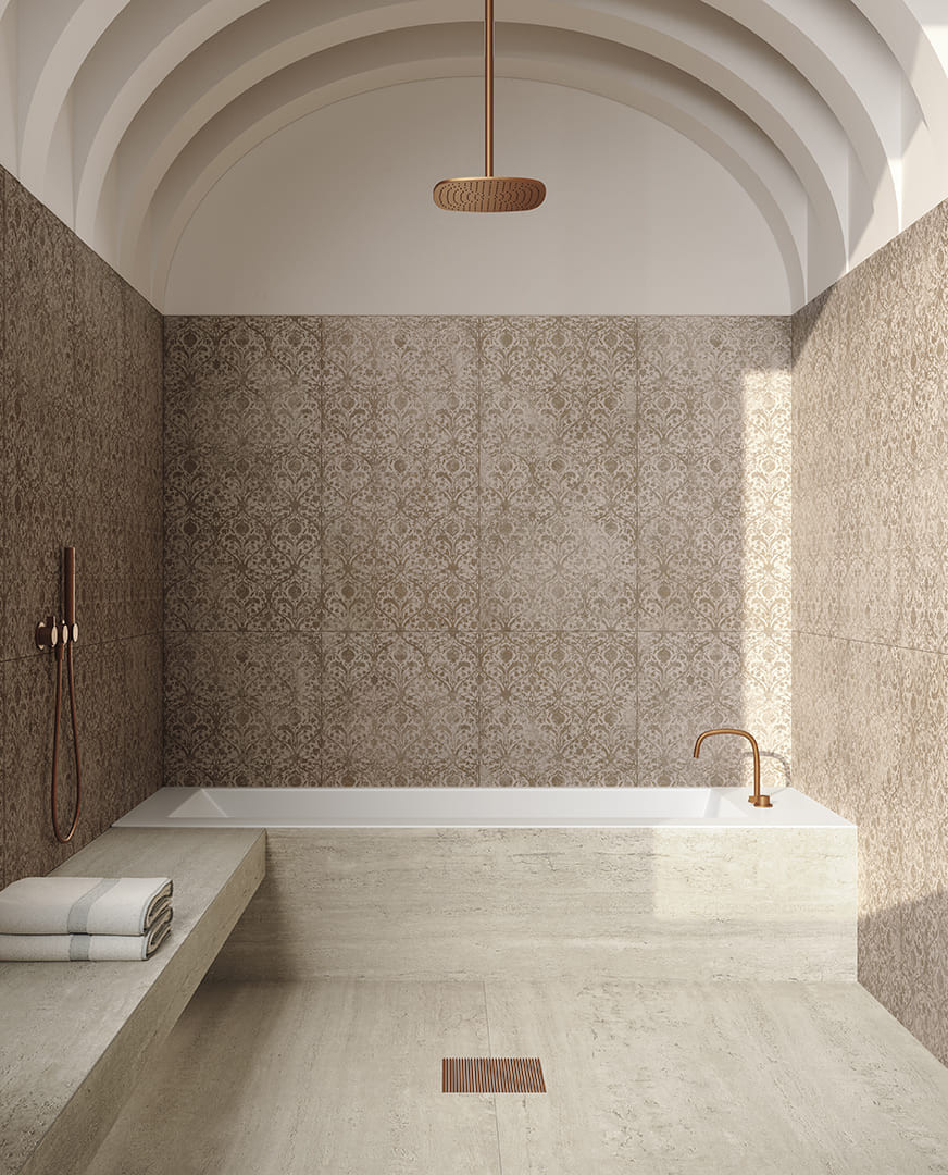 Damascus 60x120 all-mass porcelain tile cladding | Deco Studio by Delconca
